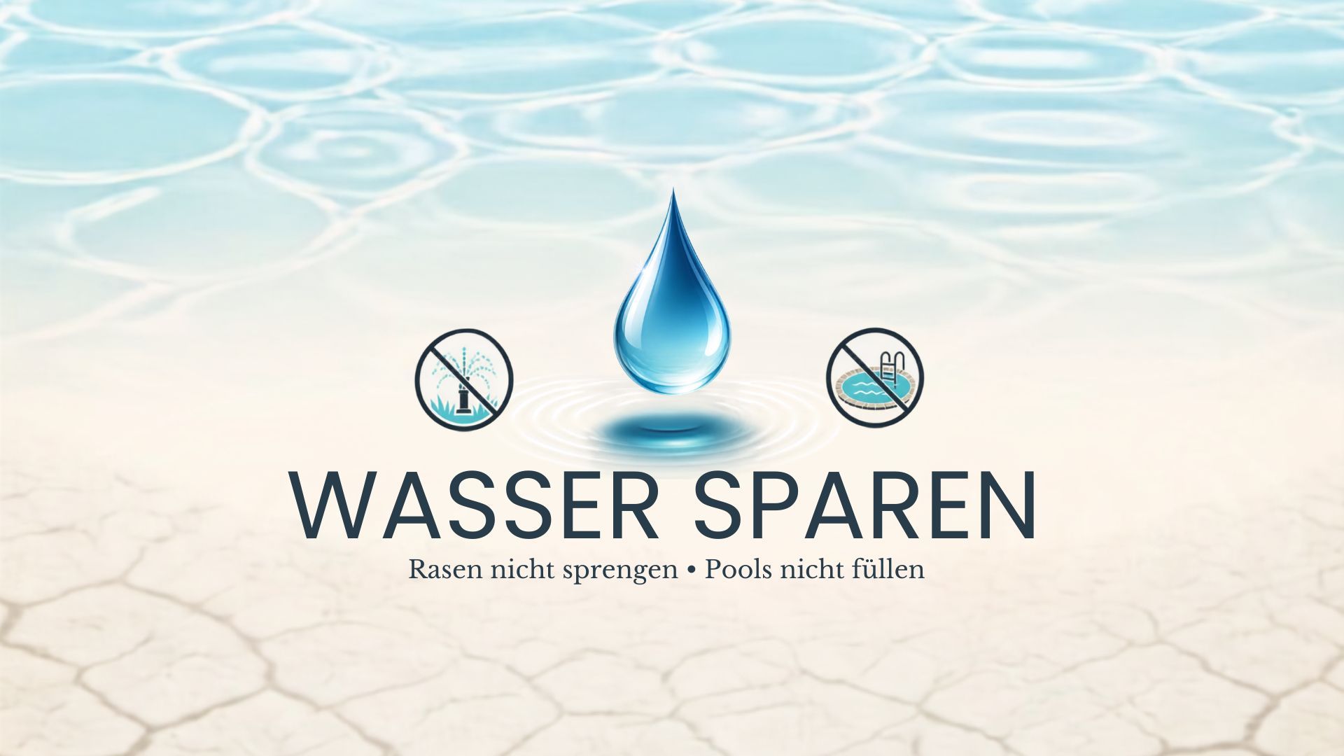 Symbolbild Wasser sparen (Präsentation) - 1