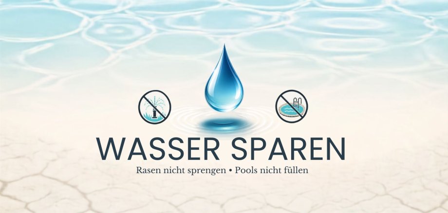 Symbolbild Wasser sparen (Präsentation) - 1
